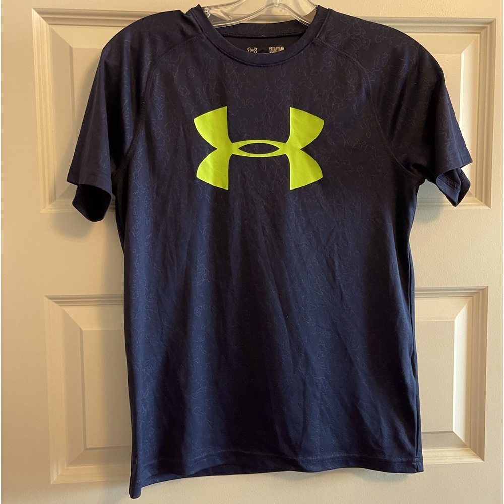 Blue and Yellow Under Armour shirt